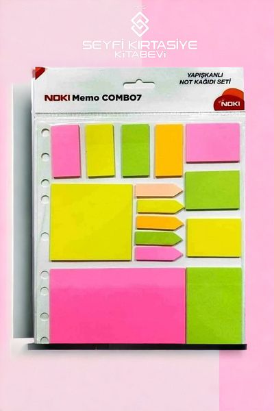 SEYFİKİRTASİYE COMBO 7 ADHESIVE NOTE PAPER SET