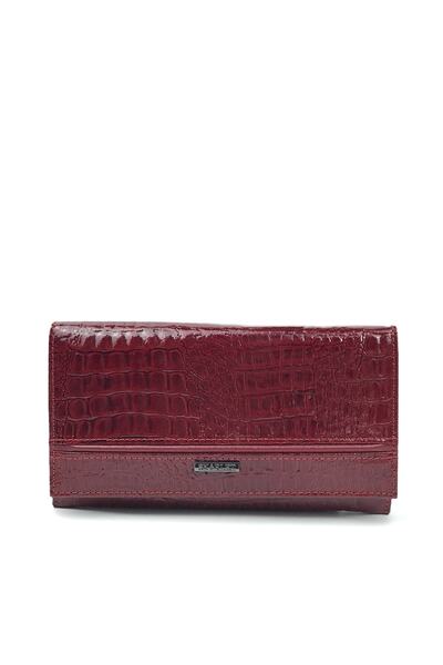 Skarlet Hakiki Deri Kadın Cüzdanı