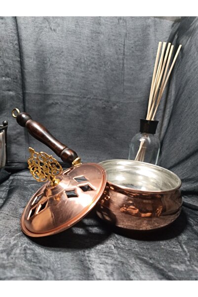 KAVELE Bakır Kutulu Tombik Tütsülük&buhurdanlık&sos Tavası
