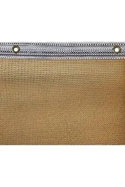 ÇADIRLAND --KREM--2x2mt Gölgelik File %95 Lik Gölgelik Kumaş Kolonlu Kuş Gözlü Çit Brandası