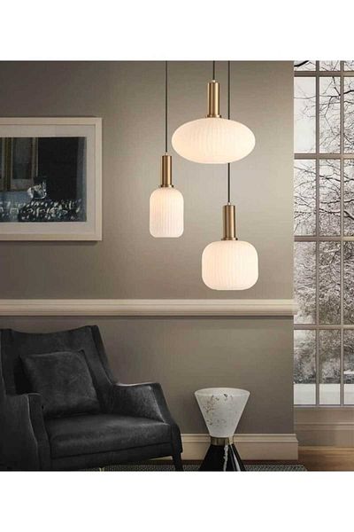 demet habek mylights MYLIGHTS RUSTIC TRIPLE HONEY GLASS CHANDELIER CASE 40CM WASHED