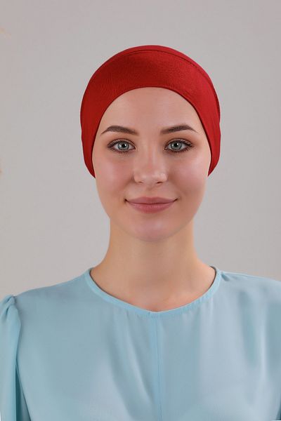 Melodi Scarf Hijab Ready Practical Fitted Pipe Bone Claret Red