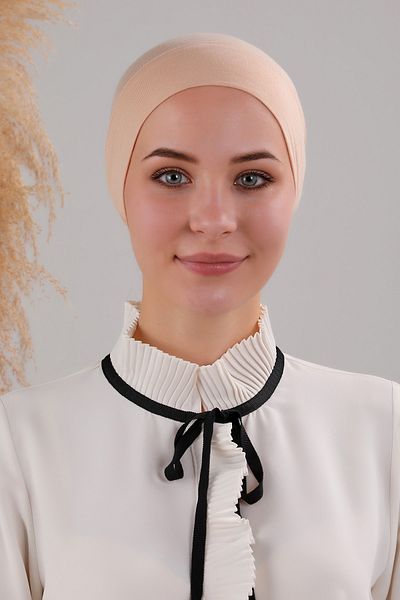 Melodi Scarf Hijab Ready Practical Insert Pipe Bone Nude