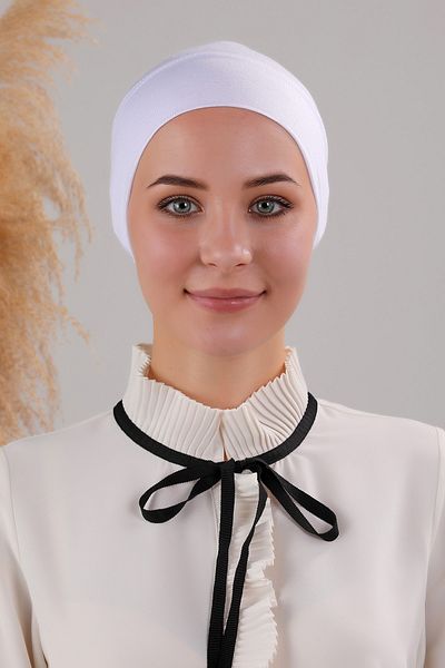 Melodi Scarf Hijab Ready Practical Insert Pipe Bone White
