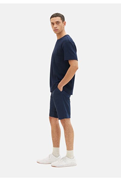 Tom Tailor Shorts Slimfit Chino-Shorts mit Reißverschluss, Knopf und seitlichen Eingrifftaschen
