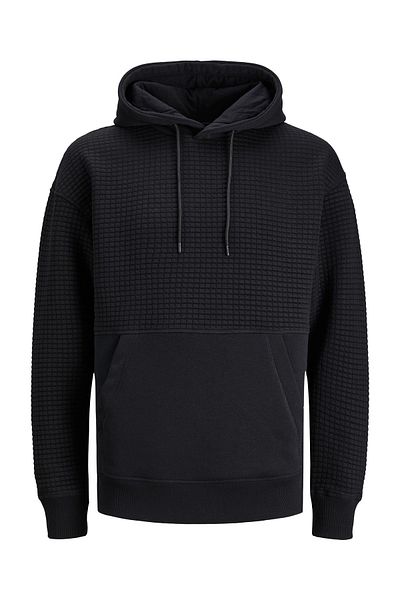 Jack & Jones Kapuzensweatshirt Black Structure Hoodie mit Kapuze