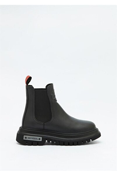 Harley Davidson Mourir Black Floater Deri Kadın Bot