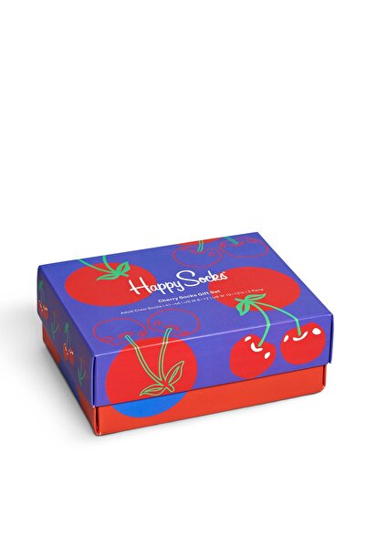 Happy Socks 2 csomagos cseresznye zokni ajándékkészlet