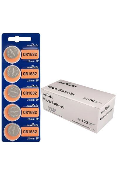 MURATA -sony Cr1632   Uyumlu  Pil Para Pil Düğme Pil 5li Kart