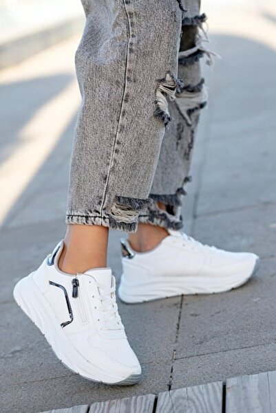 acrapol ACROPOL YÜKSEK TABAN BAĞCIKLI FERMUARLI KOLAY GİYİM KADIN GÜNLÜK RAHA...