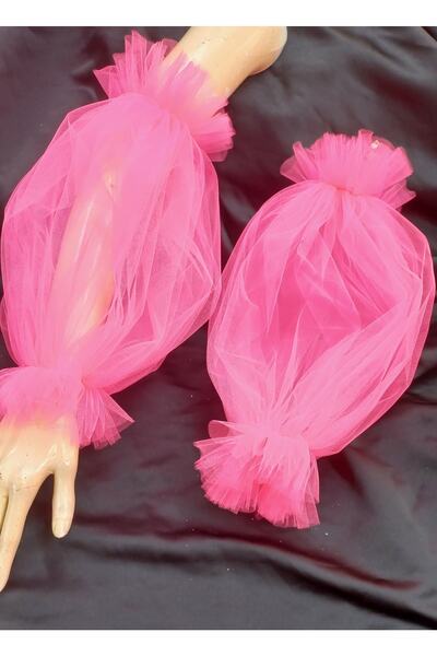 es moda shop Beste tül gelin abiye kolluk florasan pembe