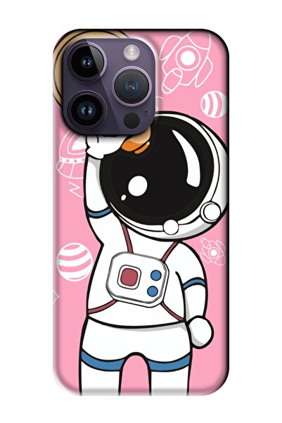 iPhone 14 Pro Max Astronaut Pink Phone Case