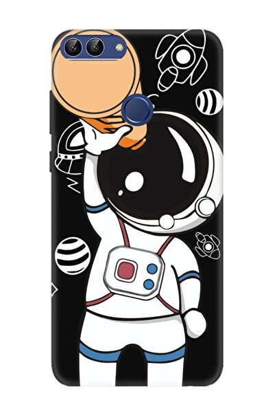 frondcase حافظة هاتف هواوي بي سمارت رائد الفضاء باللون الأسود