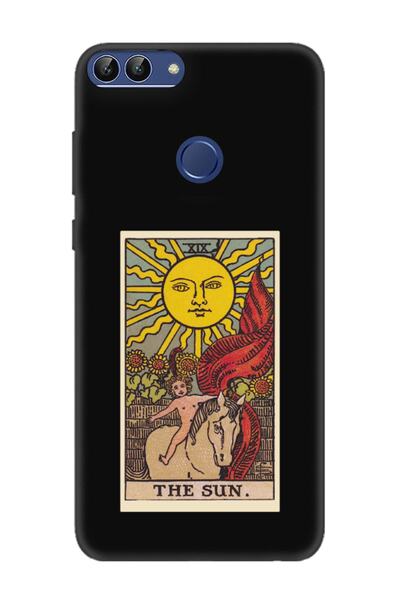 frondcase حافظة هاتف هواوي بي سمارت ذا صن تاروت باللون الأسود