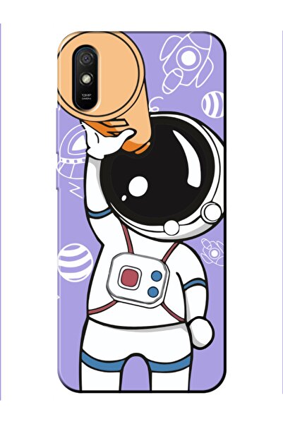 frondcase حافظة هاتف ريدمي 9A رائد الفضاء ليلك