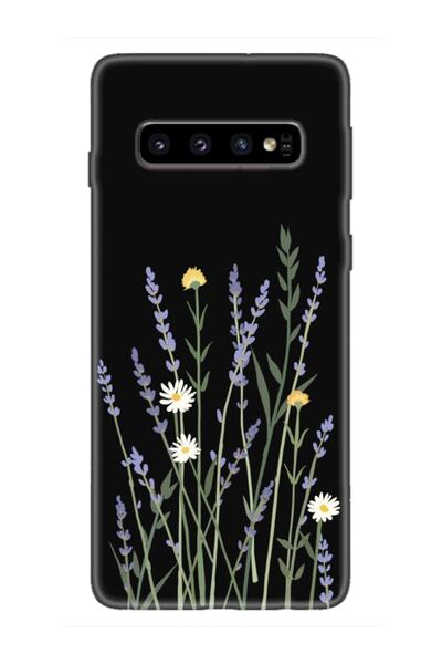 frondcase Samsung S10 Lavanta Siyah Telefon Kılıfı