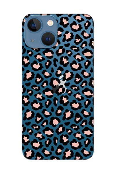 frondcase حافظة هاتف شفافة لهاتف آيفون 13 ميني بنمط الفهد