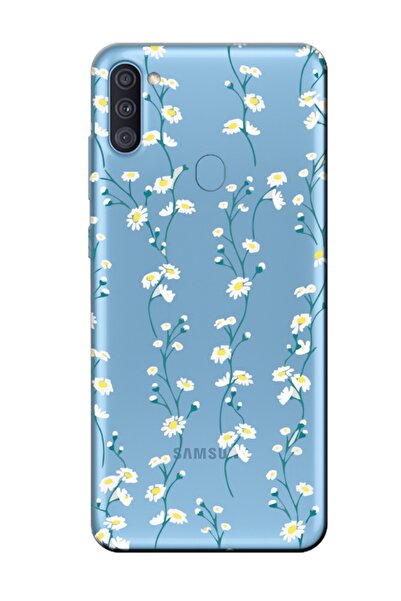 frondcase حافظة هاتف سامسونج A11 ديزي كرمة شفافة