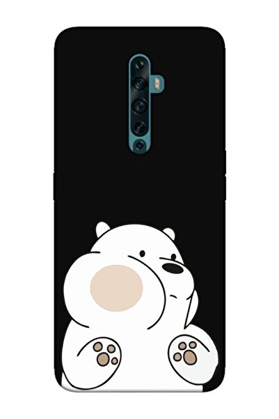 frondcase Oppo Reno2 Z Panda Siyah Telefon Kılıfı
