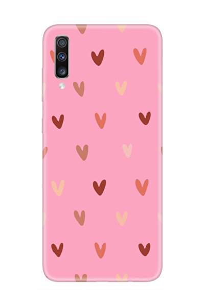 Samsung A70 Heart Pattern Pink Phone Case