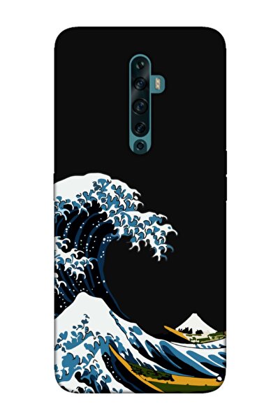 frondcase Oppo Reno2 Z Kanagawa Siyah Telefon Kılıfı