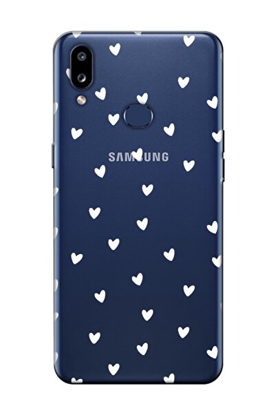 frondcase Samsung A10s Minik Kalpler Şeffaf Telefon Kılıfı