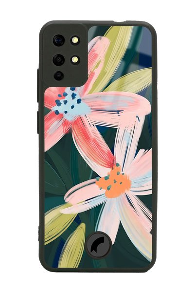 Spoyi Reeder S19 Max Glossy Phone Case with Watercolor Flowers Design
