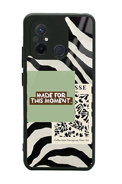 Spoyi Xiaomi Redmi 12C Green Mattisse Tasarımlı Glossy Telefon Kılıfı