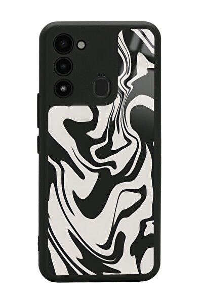 Spoyi Tecno Spark 8c Triptrance Tasarımlı Glossy Telefon Kılıfı