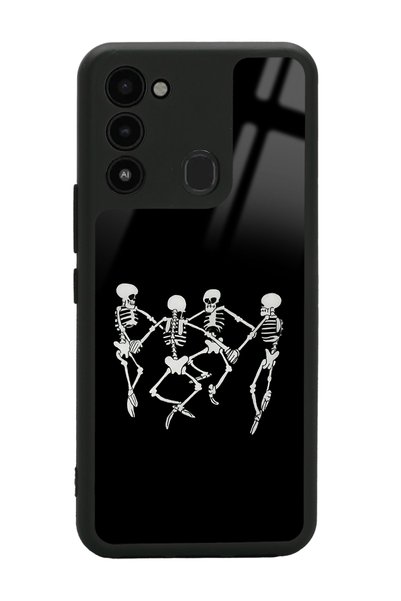 Spoyi غلاف هاتف لامع بتصميم هيكل عظمي راقص من Tecno Spark 8c