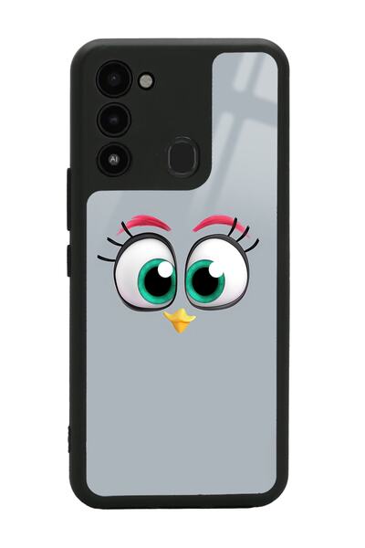 Spoyi غلاف هاتف لامع بتصميم رمادي لهاتف Tecno Spark 8c