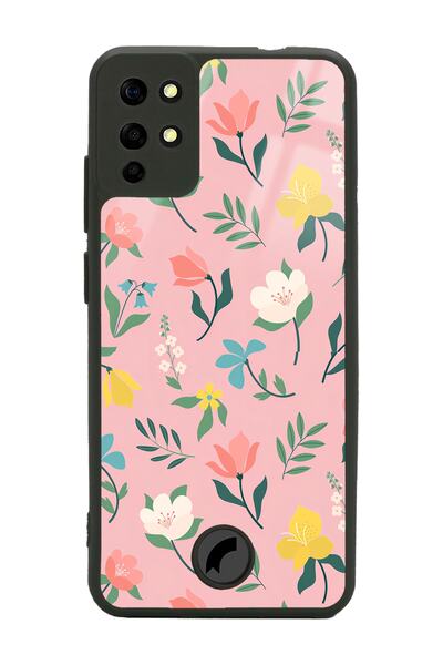 Spoyi Reeder S19 Max Glossy Phone Case with Pinky Flowers Design