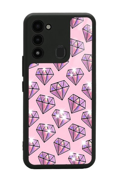 Spoyi غلاف هاتف لامع بتصميم ماسي لهاتف Tecno Spark 8c