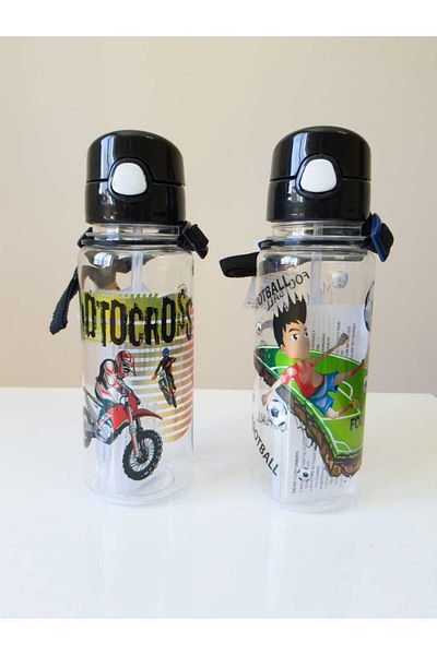 BULUT brand Healthy Polycarbonate Flask 500 Ml, Flask with Straw 500 ML
