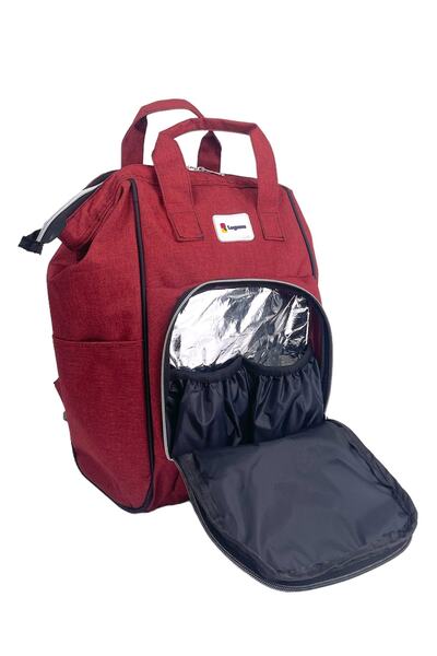 Lugami Mother Baby Care Backpack with Bottle Thermos Liquid Proof
