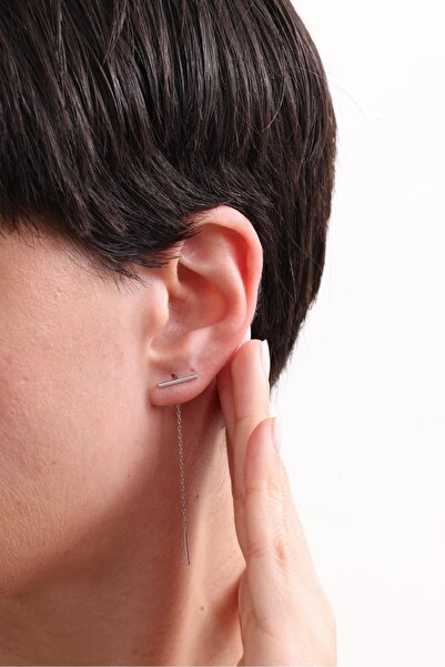 Silvano Jewelry 925 Ayar Gümüş Sallantılı Küpe