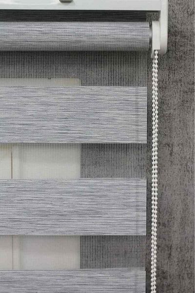 BigPazar Gray Bamboo Zebra Modern Curtain 1St Quality Fabric