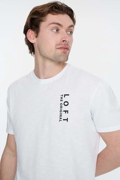 Loft 2032087   M Tss K.Sleeve T-Shirt - Loft - St06454-White-M - White m Sleeve Tee