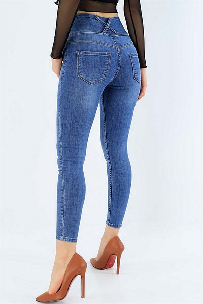 JANES Παντελόνι Jean Lycra ψηλόμεσο 90 cm