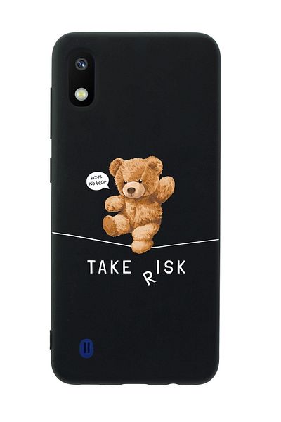 mooodcase حافظة هاتف سامسونج A10 Take Risk من السيليكون الفاخر
