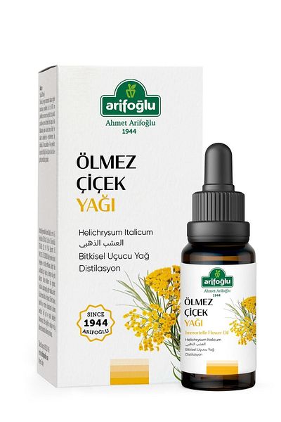 Arifoğlu 10 ml 100% Pure and Natural Immortelle Flower Oil