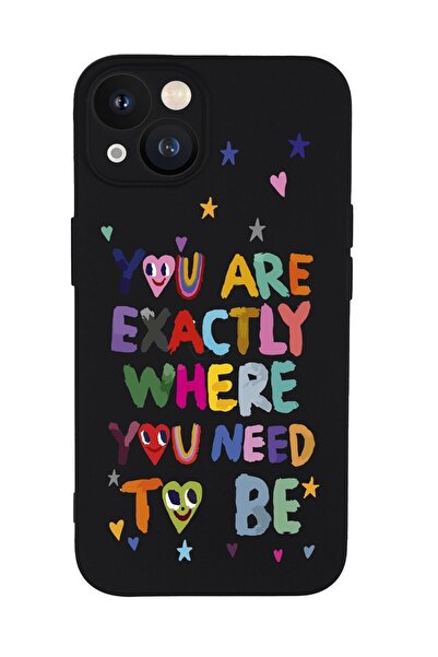 mooodcase iPhone 13 Need To Be Desenli Kamera Korumalı Premium Silikonlu Telefon Kılıfı  Uyumlu