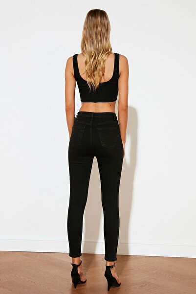 DRC trend Hugy Women's Black Jeans High Waist Skinny Leg Skinny Fit Lycra