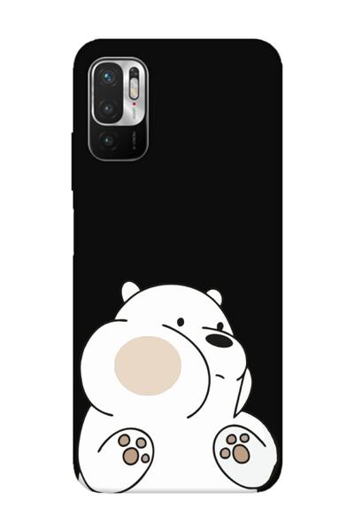 frondcase حافظة لهاتف ريدمي نوت 10 5 جي باندا باللون الأسود