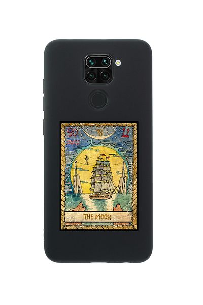 mooodcase حافظة هاتف Xiaomi Redmi Note 9 The Moon مصنوعة من السيليكون باللون الأسود