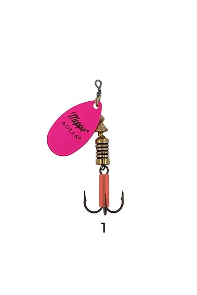 MEPPS Aglia Fluo Fishing Spoon Pink No:2 (4.6 Grams)