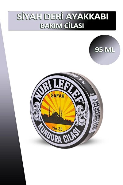 Dopar Bağcık Nuri Leflef Siyah Deri Ayakkabı Bakım Cilası 95 ml Set