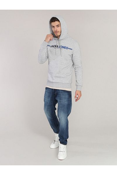 Jack & Jones Hooded Logo Printed Sweatshirt