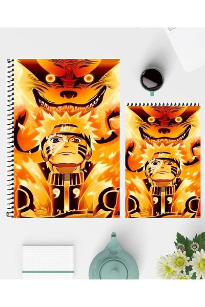 feroxby دفتر ملاحظات Naruto Uzumaki مقاس A5 ومفكرة A6 بتصميم خاص غير مبطنة