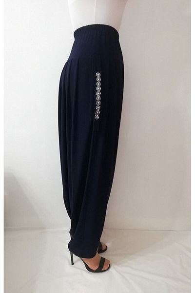 dressmix Women's Navy Blue Nigde Model Sendi Shalwar